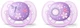 Пустышка Avent ортодонтическая для девочек Ultra Soft 2 шт 6+ - зображення 1