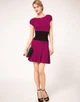 Платье Karen Millen L фуксия с черным KM70217 - изображение 1