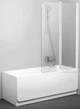Шторка для ванны RAVAK 10CVS2-100 Transparent 7QRA0103Z1 белый правосторонняя - изображение 2