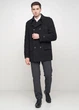 Чоловіче пальто Mia-Style MIA/010 46 чорний - зображення 1