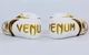 Перчатки для бокса и единоборств Venum Heroe PU 8352 White-Gold 12 унций - изображение 3