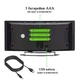 LED часы с будильником и термометром VST DT-6507 Black зеркальные зеленая подсветка 6800 - изображение 4