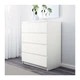 Комод IKEA MALM на 4 ящика белый 002.145.53 - изображение 3