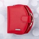 Кошелек женский кожаный Kafa с блокировкой RFID-сигналов, красный (AE1869/3) - изображение 7