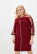 Платье "Иллария" (бордовый) 52 (XXL) - изображение 2
