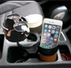 Багатофункціональний органайзер Car holder 5in1 холдер для склянок автомобільний чорний/коричневий - зображення 8