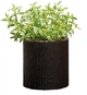 Горшок для цветов Keter 7 л. Cylinder Planter Small, коричневый - изображение 1