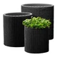 Горщик для квітів Keter Cylinder Planter Medium 18 л сірий 7290103668211 - зображення 4