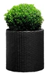 Горщик для квітів Keter Cylinder Planter L Сірий (7290103669430) - зображення 1