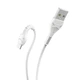 Кабель HOCO X37 USB to Micro 2.4A, 1m, PVC, PVC connectors, White (6931474710505) - изображение 4