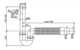 Сифон для кухонної мийки ALCA PLAST A83-DN50/40 з накидною гайкою 6/4" (8594045935486) - изображение 2