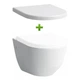 Унітаз LAUFEN Pro Rectangular H820966 з сидінням H8969513B Soft Close - зображення 1