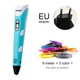 3D-ручка MYRIWELL 2 RP100B Blue (ABS, PLA) + PLA пластик (3 цвета) 9 метров, Защитные накладки и Трафареты - изображение 14