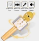 Беспроводной микрофон караоке bluetooth WS858 Karaoke Gold 5Вт - изображение 2