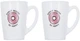 Набор кружек для чая и кофе 2 шт Luminarc New Morning Donut Worry 320 мл стеклянный белый (P5150) - изображение 1
