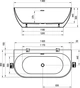 Ванна Ravak Freedom W 1660x800 окремостояча - изображение 2
