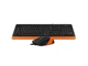 Комплект (клавіатура + миша) A4Tech Fstyler F1010 Black / Orange - изображение 1