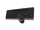 Комплект (клавіатура + миша) A4 Tech F1010 USB (Grey) - изображение 2