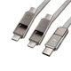 USB Cable Remax (OR) Gplex RC-070th 3in1 Silver 1m - изображение 2