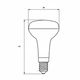 Світлодіодна лампа (LED) Eurolamp 5W Е14 3000K (LED-R39-05142(P)) - зображення 3