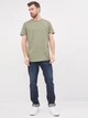 Футболка длинная мужская Tommy Hilfiger 10209.2 S Хаки - изображение 3