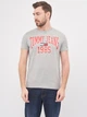 Футболка хлопковая длинная мужская Tommy Hilfiger 10215.2 S Серая - изображение 1
