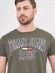 Футболка хлопковая длинная мужская Tommy Hilfiger 10215.3 S Хаки - изображение 4