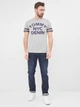 Футболка хлопковая длинная мужская Tommy Hilfiger 10310 S (44) Серая - изображение 3