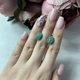 Серебряные серьги с натуральным изумрудом 2.41ct (2043393) - изображение 2