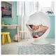 Вращающееся кресло IKEA PS LÖMSK бело-оранжевое 104.071.36 - зображення 2