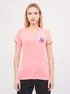 Футболка хлопковая длинная женская Tommy Hilfiger 10199.3 XS (40) Розовая - изображение 1