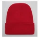 Шапка осіння в'язана яскрава одноколірна, Червона (One Size) - изображение 1