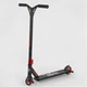 Самокат трюковий з HIC системою з пегами Best Scooter 94655, алюмінієвий диск і дека, Чорний з червоним - зображення 1