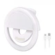 Світлодіодне селфи кільце Selfie Ring Light з USB зарядкою Білий - зображення 10