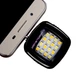 Селфи вспышка Lesko 16LED 3.5 Black мм три режима яркости mini Jack micro USB для смартфонов приложение iblazr - изображение 3