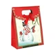 Сумочка подарочная Gift Bag Velcro Бумага Снеговик 16x12x6 см (20833) - изображение 1