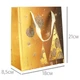 Сумочка Бумажная NewYear Gold Тale Золотая сказка Ёлки 21х18х8,5 см Золотой (20828) - изображение 2