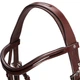 Уздечка для верховой езды Fouganza 580 Glossy размер лошади CS Коричневая (2393556) - зображення 7