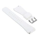 Силіконовий ремінець Watchbands для Samsung Gear S3 / Samsung Galaxy Watch 46mm Silver - білий (WB001WHITE) - зображення 3