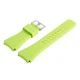 Силіконовий ремінець Watchbands для Samsung Gear S3 / Samsung Galaxy Watch 46mm Silver - зелений (WB001GREEN) - зображення 4