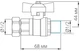 Кран BIANCHI прямой 1/2"х1/2" с накидной гайкой (528M04040E) - изображение 3