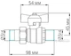 Кран-американка BIANCHI прямой 3/4" (421000050F) - изображение 3
