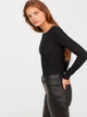 Боди-футболка женская H&M 0721493-8 40 Черная (2000001636756) - изображение 3
