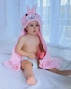 Дитячий рушник з капюшоном DREAM TOWELS ЗАЙЧИК 76Х92 РОЖЕВИЙ (DM-1013) - зображення 1