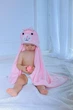 Дитячий рушник з капюшоном DREAM TOWELS ЗАЙЧИК 76Х92 РОЖЕВИЙ (DM-1013) - зображення 2