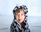 Детское полотенце с капюшоном DREAM TOWELS КОРОВКА 76Х92 ЧЕРНО-БЕЛЫЙ (DM-1018) - изображение 3