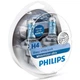 Автолампа Philips H4 WhiteVision Ultra +60% 2шт (12342WVUSM) - зображення 4