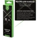 Дата кабель USB 2.0 AM to Micro 5P 1m nylon black Vinga (VCPDCMNB1BK) - изображение 4