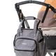 Сумка-рюкзак LeLeka Comfort New органайзер для мами сіра (LELNEW002) - зображення 6