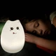 Силиконовый ночник котик детский LED лампа 7 цветов SS-87 - изображение 4